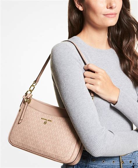 michael kors jet set travel md zip pochette leather